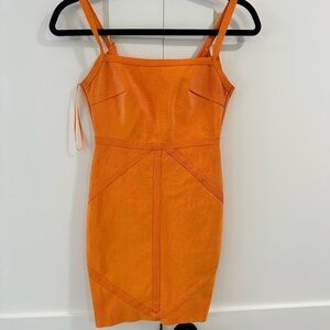 Orange Bandage Dress - size 2